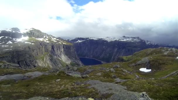 山。空。雲。ノルウェー. — ストック動画