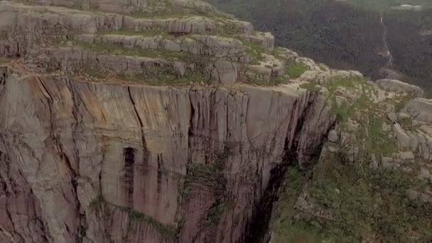 美丽的挪威悬崖 — 图库视频影像