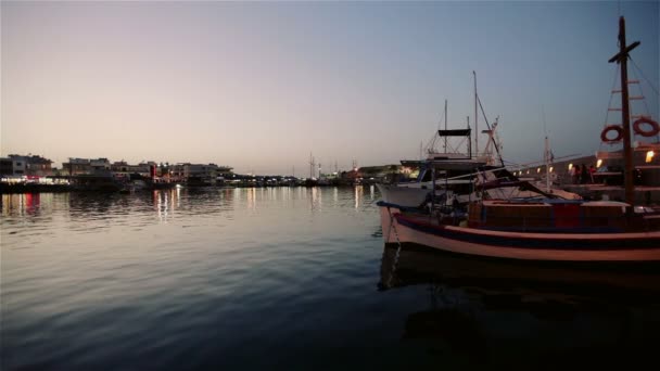 Underbar kväll vid havet — Stockvideo