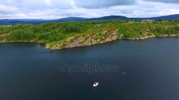 Norge. vackert landskap i Norge — Stockvideo