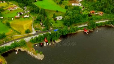 Norveç. Norveç'in güzel manzara