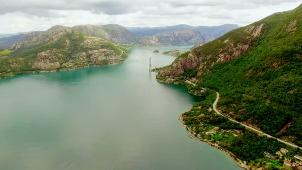 Noruega. bela paisagem da Noruega — Vídeo de Stock
