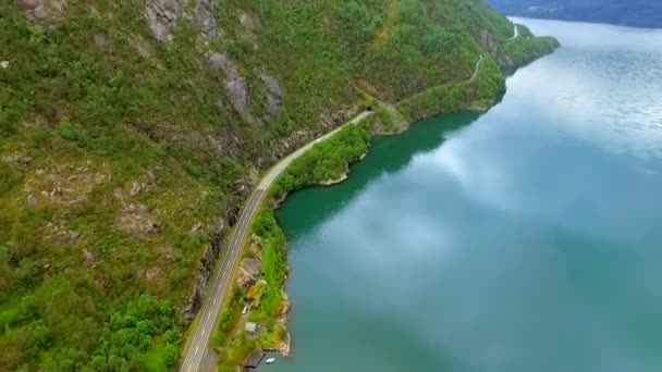 Noruega. bela paisagem da Noruega — Vídeo de Stock