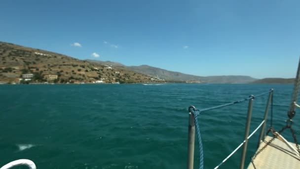 Grécia. Bela costa marítima — Vídeo de Stock