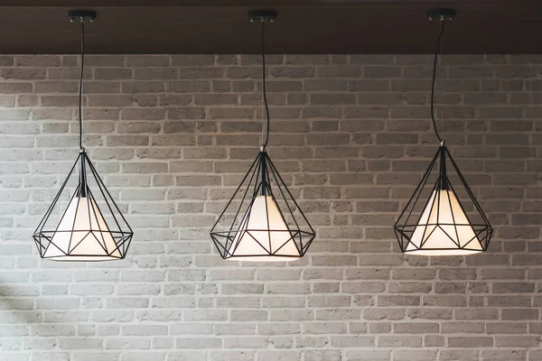 Edison 's Glühbirne und Lampe im modernen Stil. warmer Ton Licht bu Stockbild