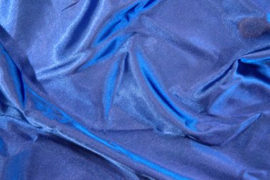kumaş dokusu mavi ipek dalgalar