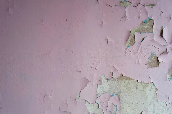Текстура Старой Розовой Стены Штукатуркой Фона Надписи — стоковое фото