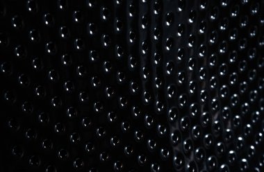 Arkaplan için boş bir çamaşır makinesinin iç görünümü