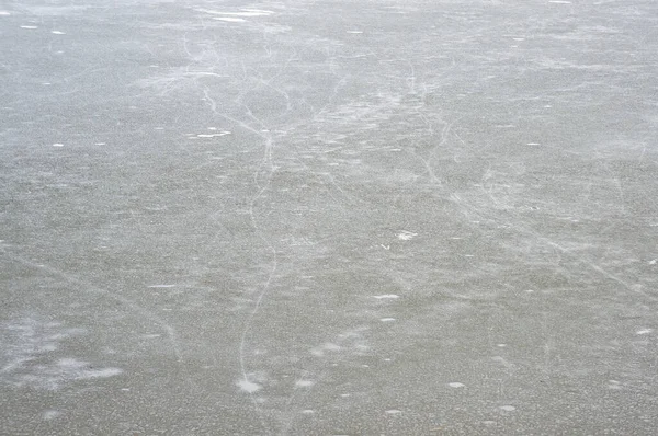 ice texture on a frozen reservoir