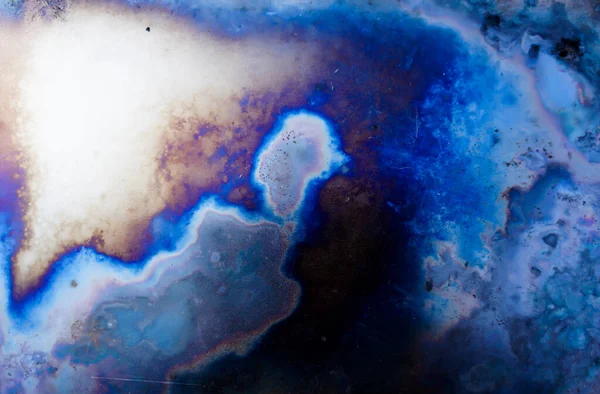 Абстрактный Фон Металлической Поверхности После Воздействия Температуры Богатая Игра Цветов — стоковое фото