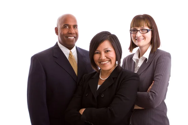 Diverse group of business people isolated on white. — Stock Photo, Image