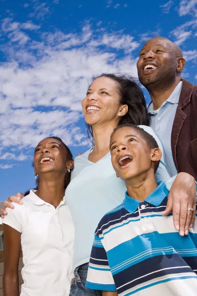 Portrait of a happy African American family. — Stock Photo, Image
