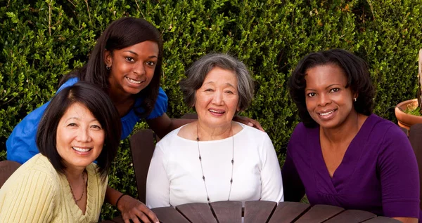Happy multi cultural and generational women — Stock Photo, Image