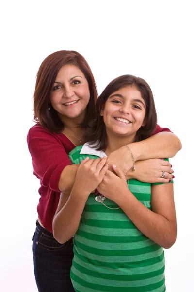 Щасливі іспаномовні мами і доньки. — стокове фото
