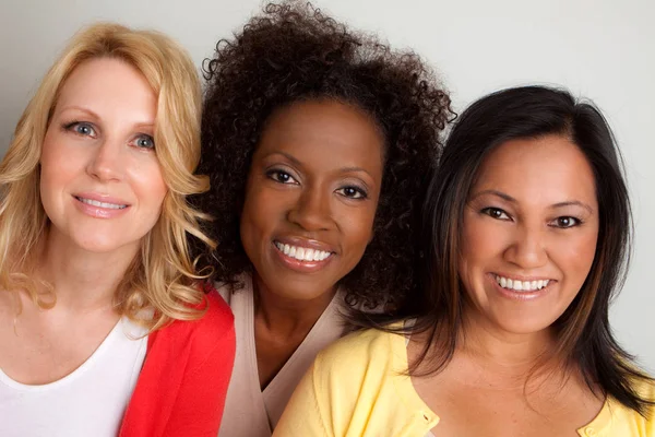 Diverse group of people talking and laughing. — Stock Photo, Image