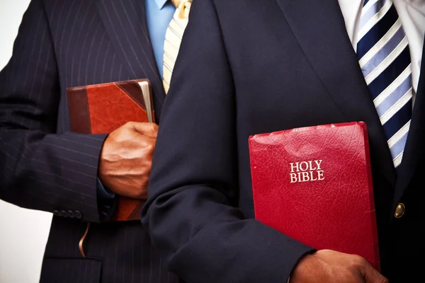 African American businessmen holding the Bible — Stock Photo, Image