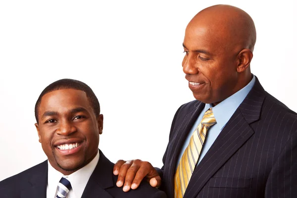 African American Business team en mentor. — Stockfoto