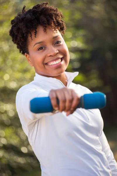 Woman exercising and getting fit. — Stock Photo, Image