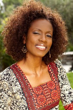 Afro-Amerikan Olgun kadın.