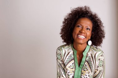 Afro-Amerikan Olgun kadın.