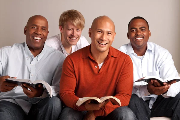 Diverse groep van mannen samen studeren. — Stockfoto