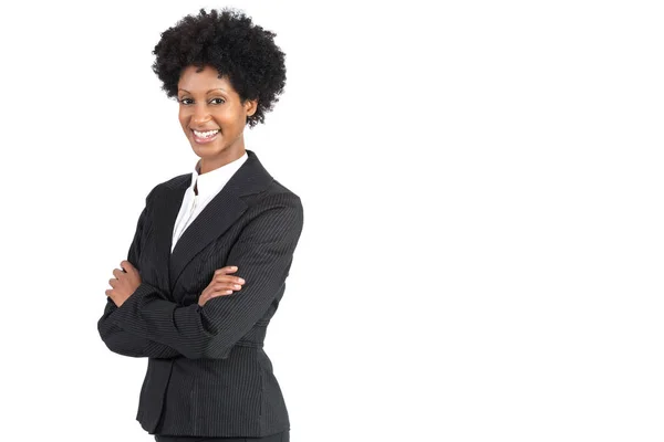 Knappe Afro-Amerikaanse zakenvrouw. — Stockfoto