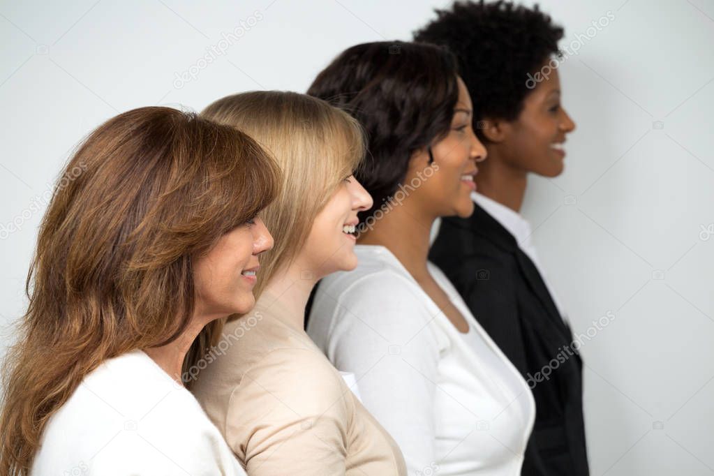 Diverse group of woman.