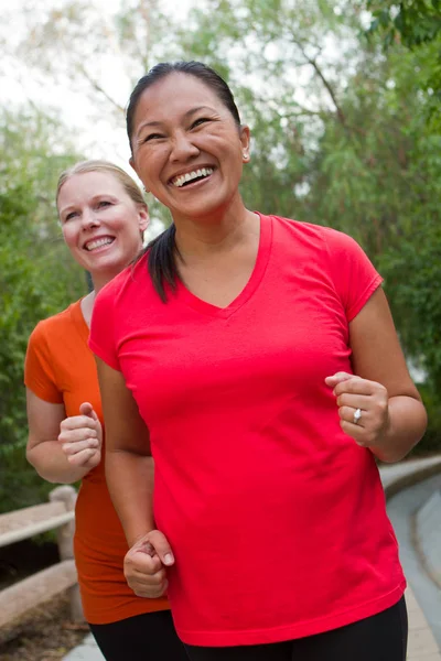 Zdrowych kobiet ćwiczeń i coraz fit. — Zdjęcie stockowe