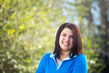 Kadın egzersiz ve Başlarken fit.