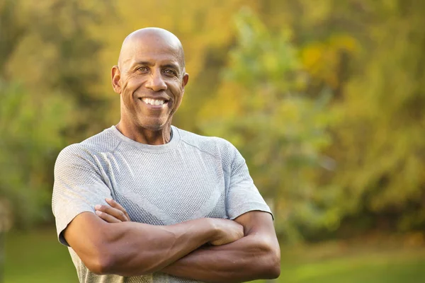 Fit African American man. — Stock Photo, Image