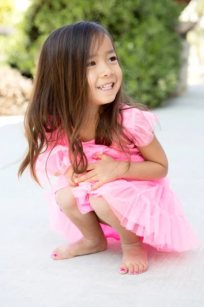 Cute little girl dressed up as a fairy. — Stock Photo, Image