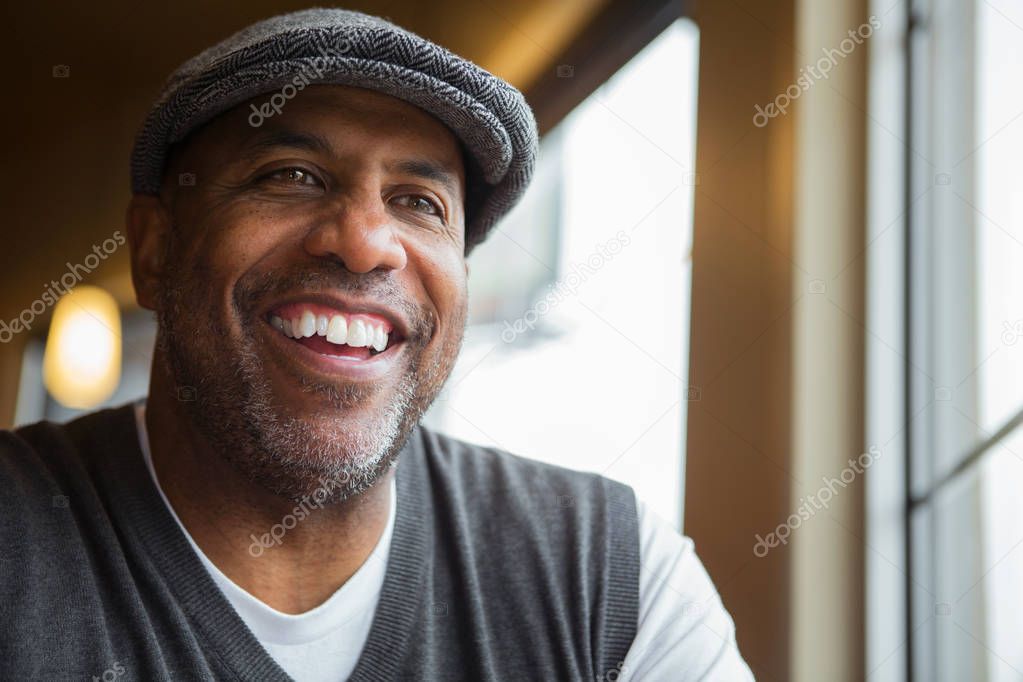 Portrait of a mature African American man.