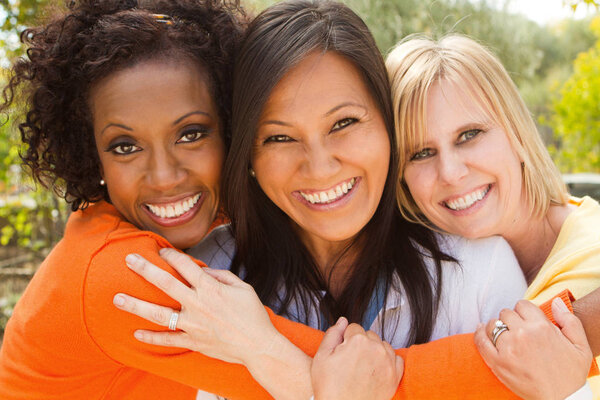 Diverse group of friends.