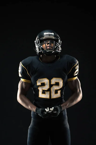 African American football player. — Stock Photo, Image