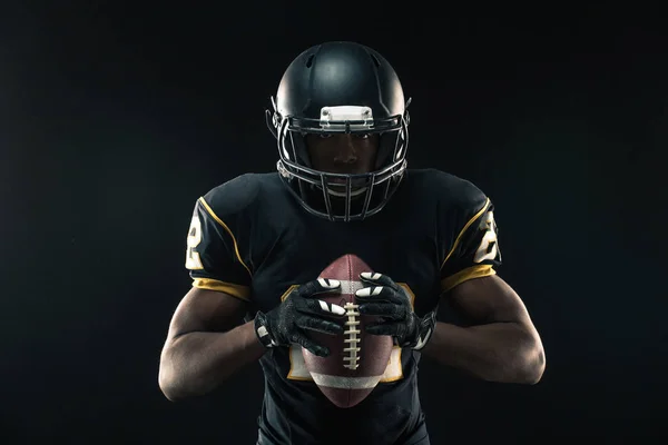 African American football-spelare. — Stockfoto