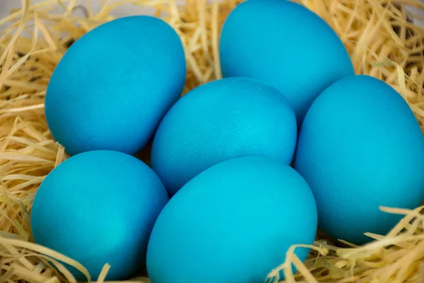Μπλε Πασχαλινό αυγό — Φωτογραφία Αρχείου