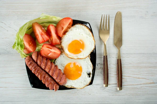 Breakfast for one person — Stock Photo, Image