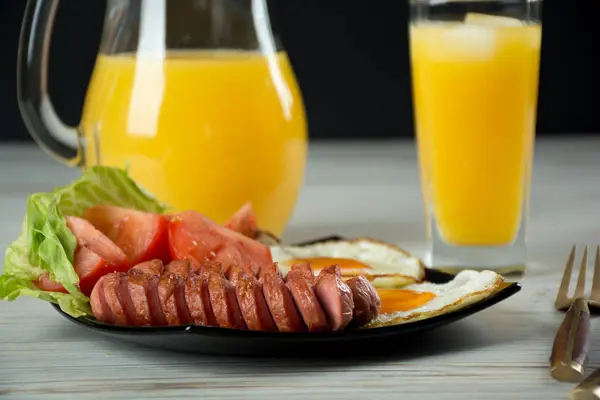 Breakfast for one person — Stock Photo, Image