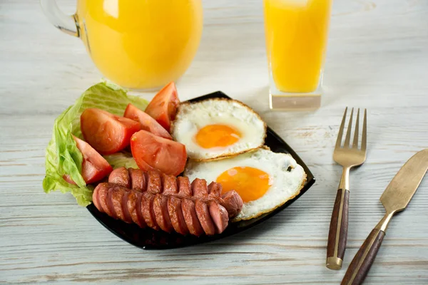 Breakfast for one person — Stock Photo, Image