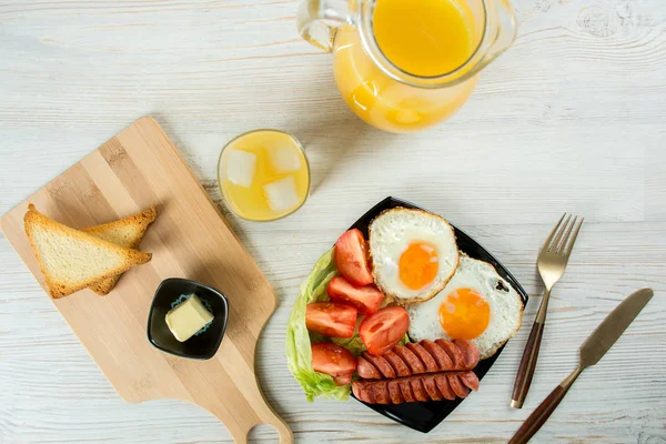 Breakfast for one person — Stock Photo, Image