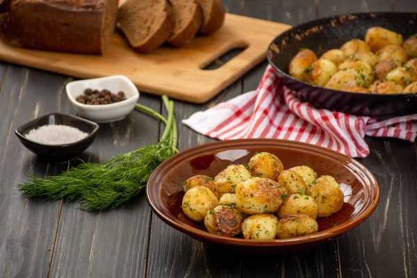 Geroosterde aardappeltjes Rechtenvrije Stockfoto's