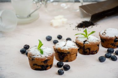Vegan blueberry muffins