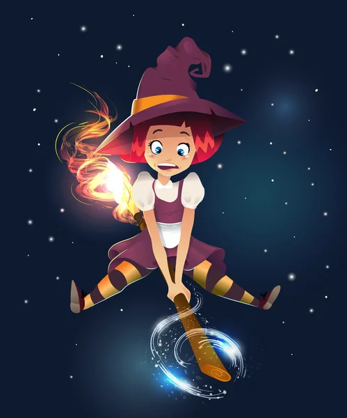 Illustration of a Halloween Witch — Φωτογραφία Αρχείου