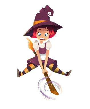 Resimde bir Halloween cadı