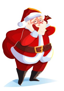 Komik Noel Baba. Noel tebrik kartı
