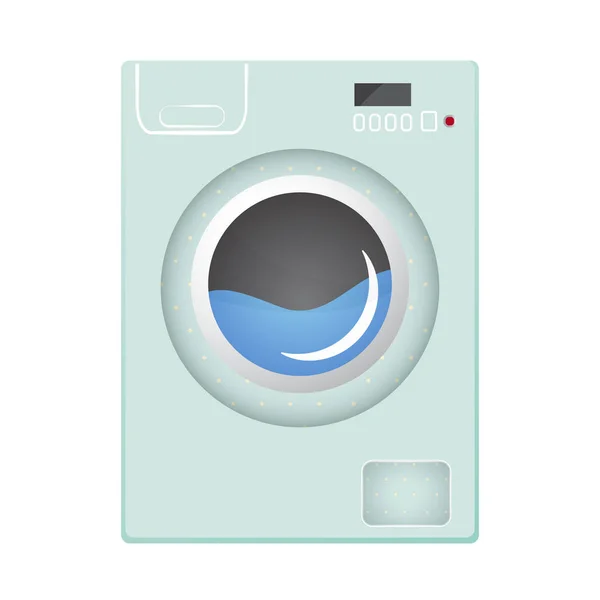 Máquina de lavar roupa Ilustração vetorial de estilo plano . —  Vetores de Stock