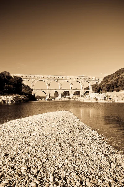 Pont du Gard perto de Nimes, França — Fotografia de Stock