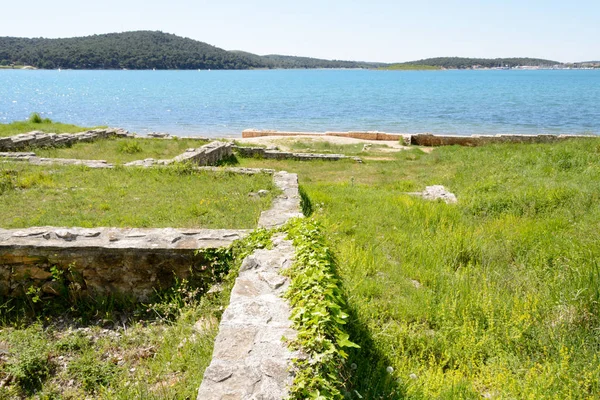 Restos romanos, Medulin, región de Istria, Croacia — Foto de Stock