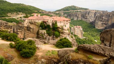 Yunanistan 'ın Meteora kentindeki Varlaam Manastırı