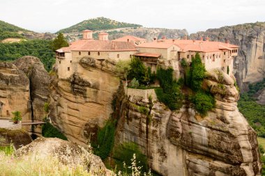 Yunanistan 'ın Meteora kentindeki Varlaam Manastırı